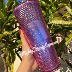Disneyland Starbucks Iridecent Pink Studded Tumbler